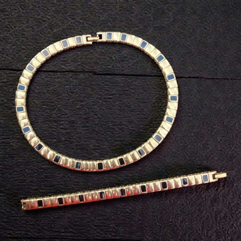 Vintage Monet Necklace And Bracelet Set